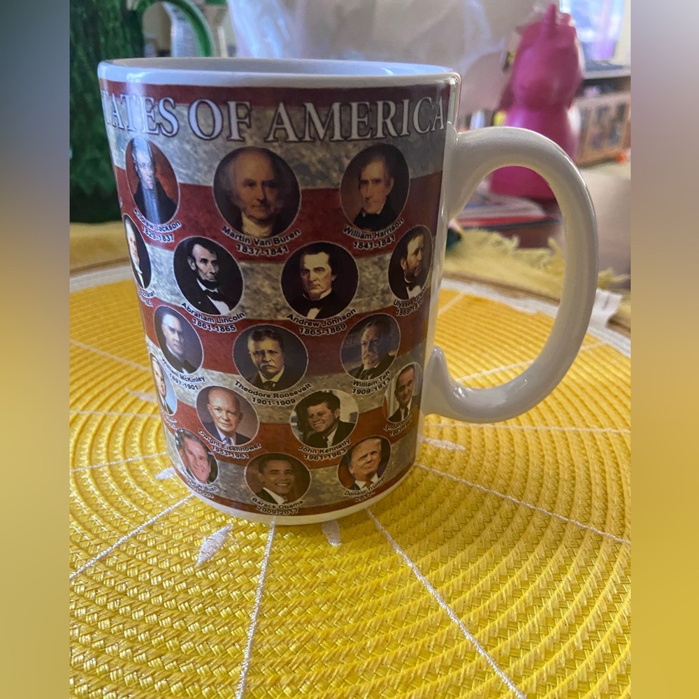 Presidents of the United States of America Coffee Mug thru DONALD J TRUMP
